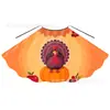 Capas Europeas y Americanas de Acción de Gracias Hechas a Medida de Fábrica para Niños Pequeños con Estampado de Pavo Multicolor para Actuaciones