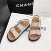Sandalias Birkenan de Cuero Genuino con Tira Trasera para Uso Exterior en Verano 2024 Sandalias de Playa con Suela Gruesa para Mujer