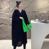 Suéter de Tricô para Mulheres 2026 Novo Estilo Europeu Tendência Estilo Preguiçoso Suéter de Tricô Vestido Solto para Mulheres