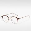 T22053 armazón de gafas de moda para negocios de semititanio para hombre, armazón de gafas de miopía de alta calidad, se puede equipar con graduación, venta al por mayor, armazón de alambre de ceja