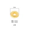 925 espaçador de prata esterlina junta banhada a ouro pulseira DIY Wenwan pulseira contas acessórios corda tecida à mão com contas espaçador de ouro