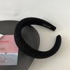 Diadema tejida retro elegante estilo coreano de alta gama simple otoño combinable ala ancha para la calle diadema tocado