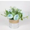 Planta artificial, flor artificial, planta verde, decoración de sala de estar, escritorio, flor de plástico, maceta floral, maceta, pequeños adornos
