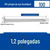 Pregos Redondos de Aço Inoxidável Aço 201/304 Pregos para Madeira Marcenaria Pendurar Quadros Madeira Pregos Estendidos Pregos de Ferro Pregos para Piso