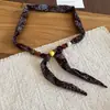Collar de Cuentas de Madera, Resina y Tela, Diseño de Estilo Étnico Retro, Cadena para Suéter, Collar de Lujo Ligero y Sensación de Alta Gama