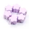 Cuentas de Color Sólido Acrílicas Flores Macarrón Corazón Estrella de Cinco Puntas Cuentas Sueltas Pulsera DIY Accesorios para Joyería Cuentas de Gelatina