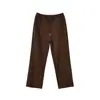 Pantalones Casuales Cálidos de Mezcla de Lana con Forro de Polar para Mujer Talla Grande, Nuevo Estilo de Invierno, Pantalones de Pierna Ancha Suaves y con Caída 413632