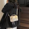 Bolso Bandolera Niche Texturizado Versátil para Viajes de Mujer 2025 Primavera Nuevo Bolso Bandolera Retro Pequeño Cuadrado para Mujer