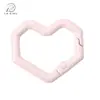 Hebilla de Resorte de Corazón de Píxel de Aleación Anillo Abierto Llavero con Forma Especial Hebilla para Joyería DIY Accesorios de Ferretería para Ropa y Equipaje