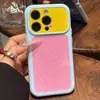Capa com Janela Grande e Bolinhas Coloridas Dopamina para Celular Apple 17Pm, Alto Valor Estético para Meninas, Design de Nicho para 16/15/14