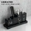 Juego de Lavabo para Baño Taza para Enjuague Bucal Familiar Taza para Cepillo de Dientes Patrón de Mármol para Pareja Suministros de Baño Simples de Lujo Ligero