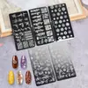 Suministro Transfronterizo de Juegos de Placas de Estampado para Uñas, Plantillas DIY de Transferencia para Uñas, Venta al por Mayor de Fabricantes