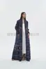 Gabardina de Estilo Otoño-Invierno para Mujer, Cárdigan Estampado Plegado Issey Miyake, Gabardina Larga, Gabardina tipo capa
