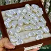 Arete de Perla Barroca de Vidrio de Forma Irregular Perla de Imitación Componente para Accesorios de Cabello Colgante Producto Semiterminado