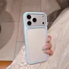 Painel traseiro transparente rosa claro, simples e limpo, adequado para capa de celular de cor sólida Apple 17Pro, capa protetora para iPhone 18/15