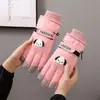 Guantes de Invierno Lindos para Mujer, A prueba de Viento, A prueba de Esquí, Forrados de Felpa, Engrosados, Calientes, A prueba de Frío, para Exteriores, Impermeables, Compatibles con Pantalla Táctil