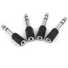 Fabricante en stock 6.5/6.35mm macho giro 3.5mm hembra audio giro grande adaptador pequeño adaptador chapado en oro