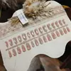 6-16-1-JUñas postizas de press-on para perro con punta fina ovalada corta/corta/mediana/larga con cuentas de cristal y efecto ojo de gato, manicura prefabricada