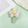 Tela de Dibujos Animados Rellena de Algodón Girasol de Cinco Pétalos Hecho a Mano Tridimensional Accesorios para el Cabello Accesorios de Broche Ropa para Niños Bolsas Accesorios de Ropa