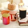 Taza de vidrio electrochapado para vela DIY hecha a mano casera recipiente para vela de aromaterapia de cera de soja Portavelas decoración taza vacía venta al por mayor