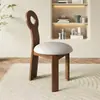 Silla de Comedor con Respaldo de Madera Maciza Estilo Ins Silla de Escritorio de Diseñador Silla de Computadora Silla de Cafetería Muebles de Restaurante