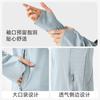 Ropa de Protección Solar para Mujer, Ropa de Protección Solar Transpirable de Seda de Hielo para Verano, Protección Solar, Protección UV, Chaqueta Cárdigan con Capucha, Deportes al Aire Libre