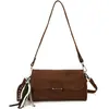Bolso cruzado de moda para ir al trabajo de un solo hombro exquisito mujer coreana bolso de mano de gamuza tacto aterciopelado Otoño Invierno axila Día 2026 Bolso Nuevo