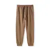 Pantalones Deportivos Holgados de Algodón Casual para Primavera Otoño con Cordón y Felpa Interior para Mujer Ropa Exterior Engrosada de Otoño Invierno Nuevo Estilo Adelgazantes con Puño