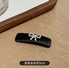Clip de Pinza para Bebé con Lazo de Pedrería Estilo Nuevo 2025 Clip Negro para Mechones Sueltos Pinza Lateral Pinza para el Cabello con Diamantes Brillantes de Alta Gama