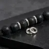 Pulsera de bucle con cuentas de escamas de serpiente, hecha a mano, estilo unisex, diseño moderno y versátil, accesorio