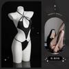 Lemon Story Roupas Íntimas Sexy Renda Sexy Abertura no Gancho Não Precisa Tirar Transparente Body Corset Três Peças 8903