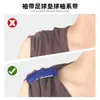 Mangas de Jersey com Mangas Tecidas, Mangas de Futebol Softball com Fechos de Gancho e Laço, Mangas Esportivas com Fechos de Gancho e Laço, Tiras de Fixação Apertadas Antiderrapantes