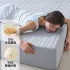 Protector de colchón impermeable, a prueba de orina y pelo de gato, funda de colchón ajustable de sábana bajera completamente sellada