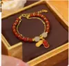 Pulseira de Amendoim Imitado Marca Hetian Yufu Pulseira de Acontecimento Bom Pulseira Feminina de Verão Dupla Camada Atacado