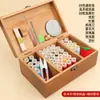 Set de Agujas de Coser y Hilos de 39 Colores para Uso Doméstico, Caja de Costura para Ropa Hecha a Mano, Bobinas Pequeñas de Colores, Hilo Fino para Máquina de Coser