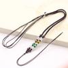 Nuevo de verano 71# trenza de cuatro hilos con accesorios de cuentas cuerda trenzada ajustable cuerda para collar de jade Hetian cuerda para colgante