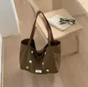 2026 Bolso de Lona Casual de Doble Cara Estilo Coreano Nuevo, Patrón a Cuadros, Bolso de Hombro Tote de Gran Capacidad para Viajar al Trabajo y Compras