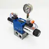 Válvula Solenoide Hidráulica de Alto Fluxo com 10 Portas Controle de Motor de Cilindro Solenoide Válvula Direcional de Controle 22 Portas de Óleo Transbordamento Ajustável