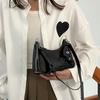 2025 Nueva Moda Tendencia Bolsa Plástica Gelatina PVC Transparente Bolsa Portátil de Hombro Axila Bolso Casual de Axila para Mujer