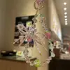 Cadena de Teléfono con Colgante de Llavero Arcoíris de Verano Degradado Fresco con Cuentas Accesorio Versátil Suave Colorido de Gama Alta