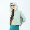 Roupa de Proteção Solar Curta Pica-Pau Feminina Verão Novo Impermeável e Proteção Ultravioleta Jaqueta Solta Leve para Homens Pequenos