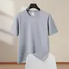 Camiseta de Algodão Penteado CVC Algodão Puro 180g Verão Manga Curta Camisa Publicitária para Homens e Mulheres, Camiseta Cultural, Personalização de Roupas para Grupos Atacado