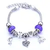 Pulsera de Comercio Exterior Panjia al por Mayor Pulseras de Perlas para Mujer Joyería Aleación de Moda Europea y Americana Pulseras Ajustables