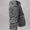 Pantalones Recortados Transfronterizos para Hombre Holgados Rectos Verano Talla Grande Modernos Casuales Pantalones de Largo Medio Shorts de Herramientas Multibolsillo para Hombre Transmisión en Vivo
