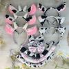 Fábrica direta cocar de vaca animal cabelo banda sexy lingerie roupas adereços acessórios fornecimento em estoque atacado