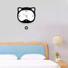 Reloj de Pared Acrílico de Venta Caliente Transfronterizo Reloj de Gato Oscilante Silencioso Reloj de Pared de Fondo para Sala de Estar Reloj de Pared Decorativo Creativo
