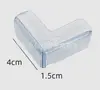 Protectores de Esquina de PVC Suave en Forma de L y Forma de Abanico para Puertas, Ventanas, Mesas, Mesas de Centro, Protectores de Esquina de Silicona, Bordes Transparentes Selladores para Muebles Anti-Colisión