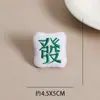 Pelúcia Vermelha Zhong Fa Cai Quadro Branco 3D Broche de Mahjong Estilo Chinês Engraçado Doce Feminino Elástico de Cabelo Decoração Acessórios