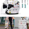 50 Pegatinas Impermeables de Graffiti de Lengua de Señas Transfronterizas para Funda de Teléfono Móvil, Maleta, Guitarra, Patineta, Computadora, Portátil