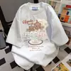 Camiseta de Manga Corta con Cuello Redondo de Diseño de Nicho de Longitud Media para Hombres y Mujeres, Verano, Holgada, Casual, Top con Cuello Redondo